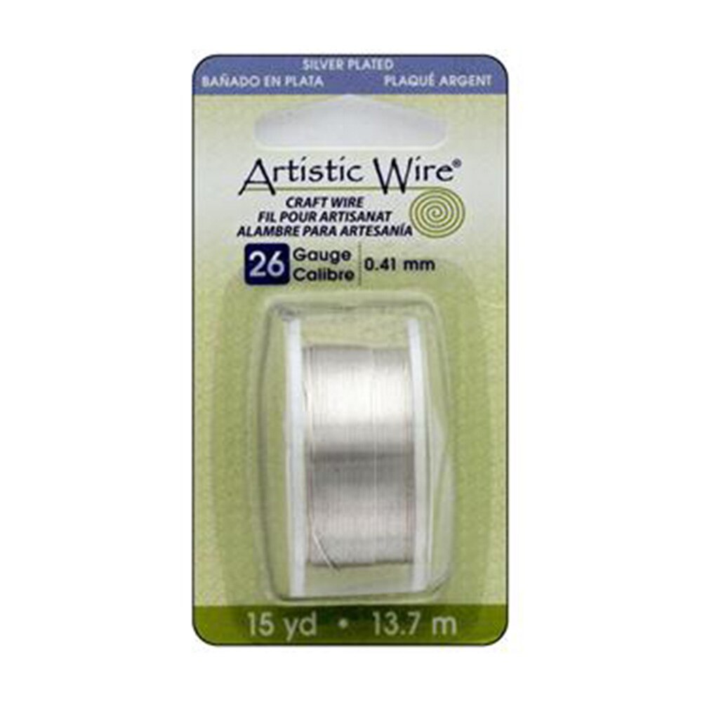 Grey, Craft Embellishments, Art & School, Non-tarnish, Artistic wire, 26 gauge, 15 yard, 1065